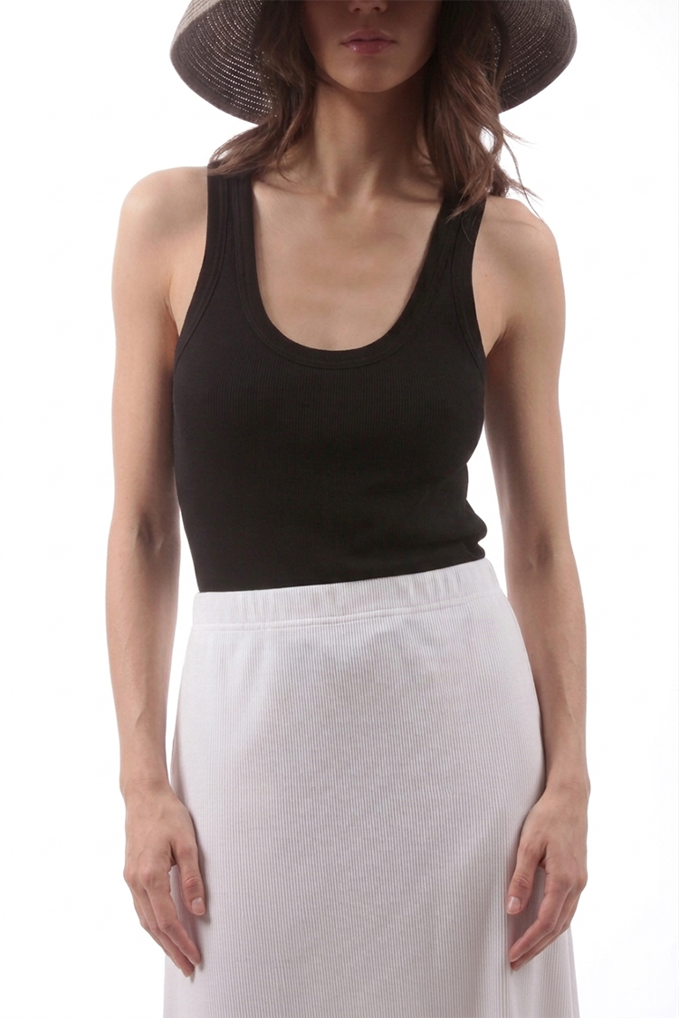 SLIM FIT SKIRT-WHITE