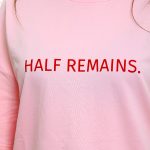 HALF REMAINS OVERSIZED T SHIRT – PASTEL PINK